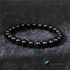 TCC™ Natural Rhodonite & Rose Quartz and Black Onyx Triple Power Bracelet